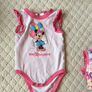 Disney Minnie Mouse Pink Birthday Bodysuit